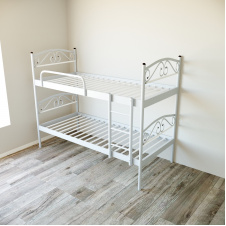 Ліжко двоярусне Tobi Sho VERONA DUO металеве 190X80 Білий