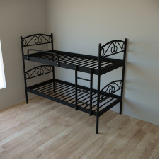 Ліжко двоярусне Tobi Sho VERONA DUO металеве 200X80 Чорний