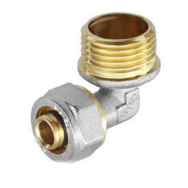 Угол с наружной резьбой с проточкой Santan 16х3/4"