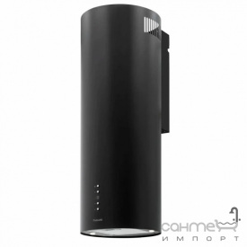 Круглая пристенная кухонная вытяжка Fabiano Cylindra 35 Silent Black черная, мощность 1040 м3/ч