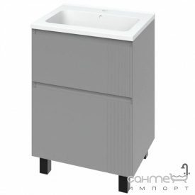 Напольная тумба с раковиной Mirater Родео 60 серая