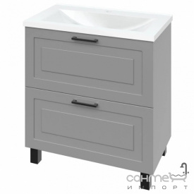 Напольная тумба с раковиной Mirater Alba New Глория 60 серая матовая