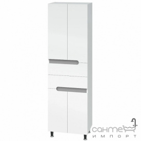 Напольный пенал Mirater Верона 60 белый/серый