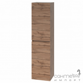 Подвесной пенал с корзиной для белья Mirater Twist 40x35 дуб тахо, правосторонний