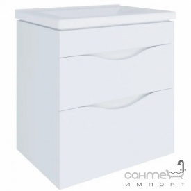 Подвесная тумба с раковиной Mirater Смайл Глория 80 белая