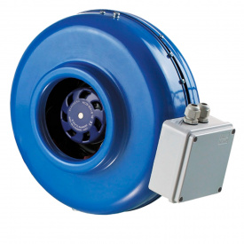 Канальний вентилятор Вентс ВКМ 100 ЕС Е бурий короб