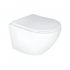 Унитаз подвесной Qtap Jay безободковый Ultra Quiet с сиденьем Soft-close белый (QT07335177W)