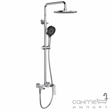 Душевая стойка с изливом Qtap Slavonice QTSLA111CRM45909 хром