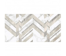 Плитка Golden Tile Marmo Bianco Chevron белый G70151 9х600х300 мм