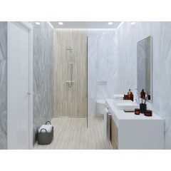 Плитка Golden Tile Lazurro светло-серый 3LG151 9х600х300 мм Вишневе