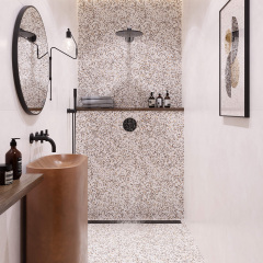 Плитка Golden Tile Oasis Concrete Terazzo айвори OSА910 10х1200х600 мм Івано-Франківськ