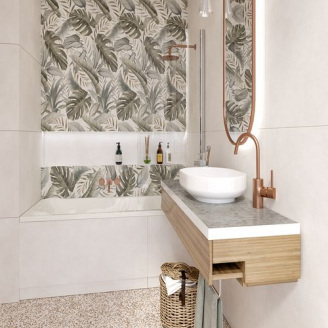 Плитка Golden Tile Oasis Concrete Tropics айвори OSА920 10х1200х600 мм