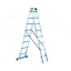 Двухсекционная лестница SVELT EURO E2 8-16 STEPS Орехов