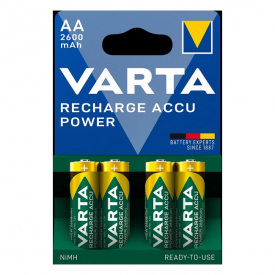 Перезаряжаемые батарейки АА VARTA ACCU AA 2600mAh BLI 4 шт N