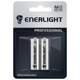 Аккумуляторные батарейки АА ENERLIGHT Professional AA 2100mAh BLI 2 шт N