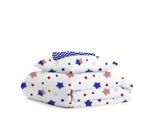 Подростковое постельное белье Star America Zigzag Blue Cosas Синий 160х220 см