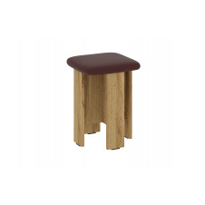 Табурет PlatePlace (коричневий + тахо, 35х35х45 см)