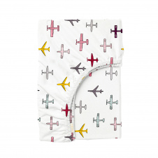 Простыня на резинке 90х200 см AIRPLANE COLOR Cosas