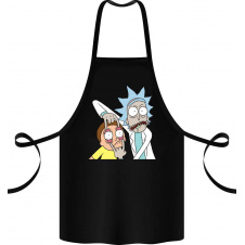 Фартук с принтом Арбуз Look Morty 68 см Черный