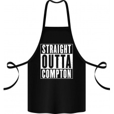 Фартук с принтом Арбуз Straight outta compton 68 см Черный