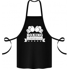 Фартук с принтом Арбуз Boxing champions 68 см Черный