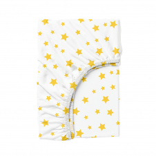 Простыня на резинке 80х160 см YELLOW STARS Cosas