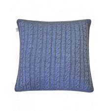 Вязаная наволочка Прованс SOFT 45х45 см Синий (3149)