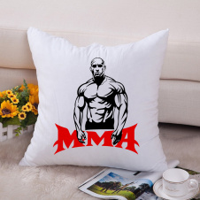 Подушка декоративная с принтом "Боксер ММА" Push IT Белый Кавун П000652