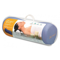Подушка валик Qmed Head Pillow Синий Дніпро