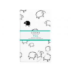 Полуторное постельное белье Sheep Dark Black CS1 Cosas черный 160х220 см Бучач