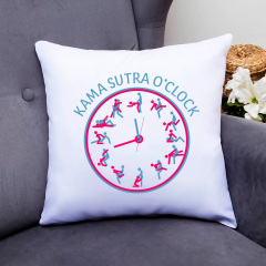 Подушка декоративная с принтом "Kama sutra o'clock. Камасутра в часах" Кавун П000751 Балаклія