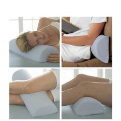 Ортопедическая подушка полувалик Qmed Lumbar Half Roll Pillow KM-30 Синий Киев