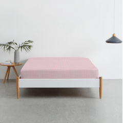 Набор простыни на резинке Cosas BEIGE/ROSE DOTS Ранфорс 160х200х20 см 2 шт Розовый/Бежевый Енергодар