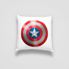 Подушка декоративная с принтом "Captain America. Капитан Америка" Push IT Белый Кавун П000750 Николаев