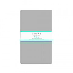 Полуторная постель с простыней на резинке Beach Grey Cosas Белый 160х220 см Мукачево