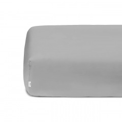 Подростковая постель с простыней на резинке Beach Grey CS1 Cosas Белый 160х220 см Нововолинськ