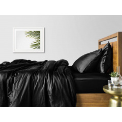 Евро пододеяльник Cosas BLACK SATIN 200х220 см Черный Якимівка