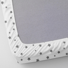 Набор простыни на резинке Cosas ROSE DOTS / GREY STARS Ранфорс 90х200х20 см 2 шт. Балаклея