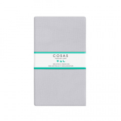 Подростковая постель с простыней на резинке SMOKY GREY Cosas серый 155х215 см Васильков