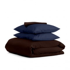 Семейный комплект Cosas CHOCOLATE SATIN CS3 2х160х220 см Синий Черкаси
