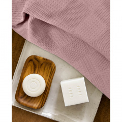 Полотенце Cosas CUBE FUCHSIA Пике 75x130 см Розовый Кам'янка-Дніпровська