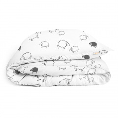 Двуспальное постельное белье Sheep Dark Grey Cosas серый 180х220 см Вінниця