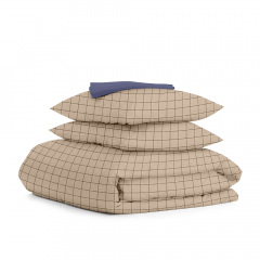 Евро постельное белье BEIGE GEOMETRY CS6 Cosas Бежевый 200х220 см Київ