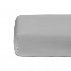 Подростковая постель с простыней на резинке Beach Grey Cosas Белый 160х220 см Енергодар