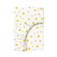 Простыня на резинке 80х160 см YELLOW STARS Cosas Ворожба