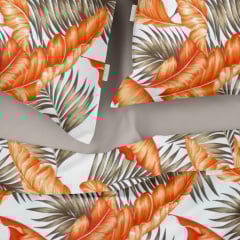 Семейный комплект Cosas ORANGE PALMS Ранфорс 2х160х220 см Оранжевый Нововолынск