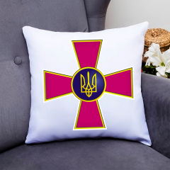 Подушка декоративная Кавун Эмблема Вооруженных Сил Украины 40x40 см (П000805) Київ