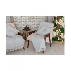 Декоративная подушка с пуговкой Прованс ANDGERS 45х45 см Серый (2679) Полтава