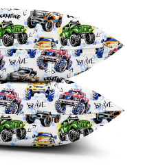 Набор наволочек Cosas BRAVE CARS 40х60 см. Разноцветный. Новомиколаївка