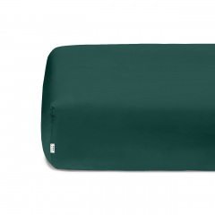 Подростковая постель с простыней на резинке Dark Green CS1 Cosas Зеленый 160х220 см Южноукраїнськ